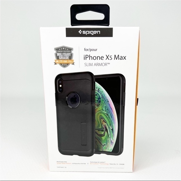 Spigen iPhone XS Max Slim Armor Black Case New in Box NWT - Picture 6 of 6